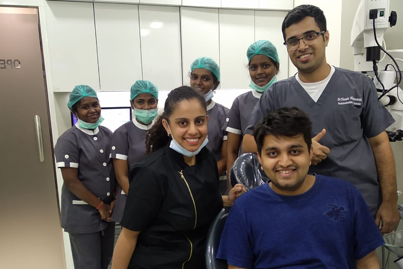 Team of Dentist with a child